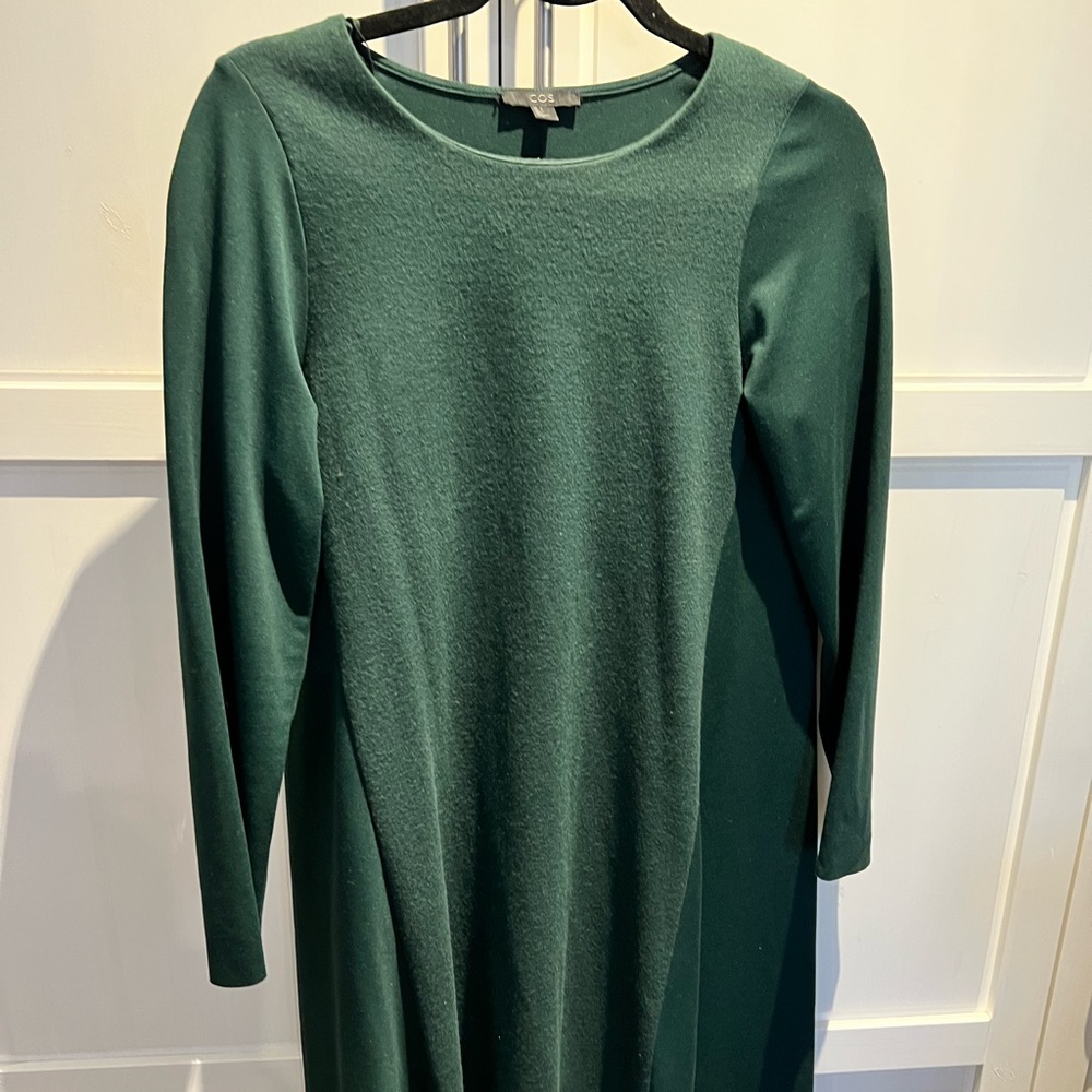 COS dark green dress